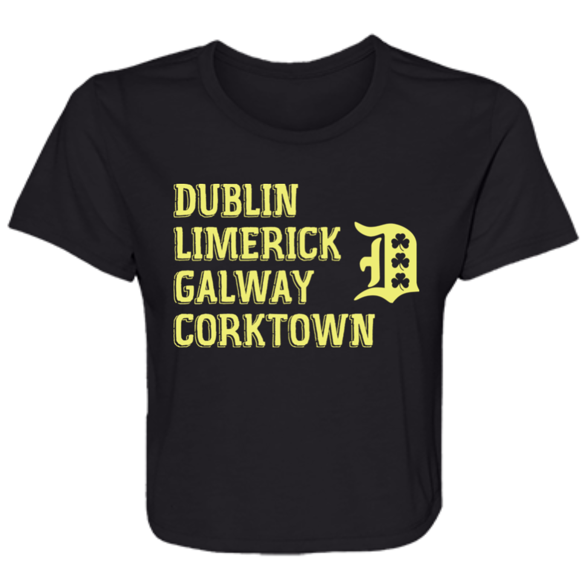 Dublin Limerick Galway Corktown Flowy Cropped Tee