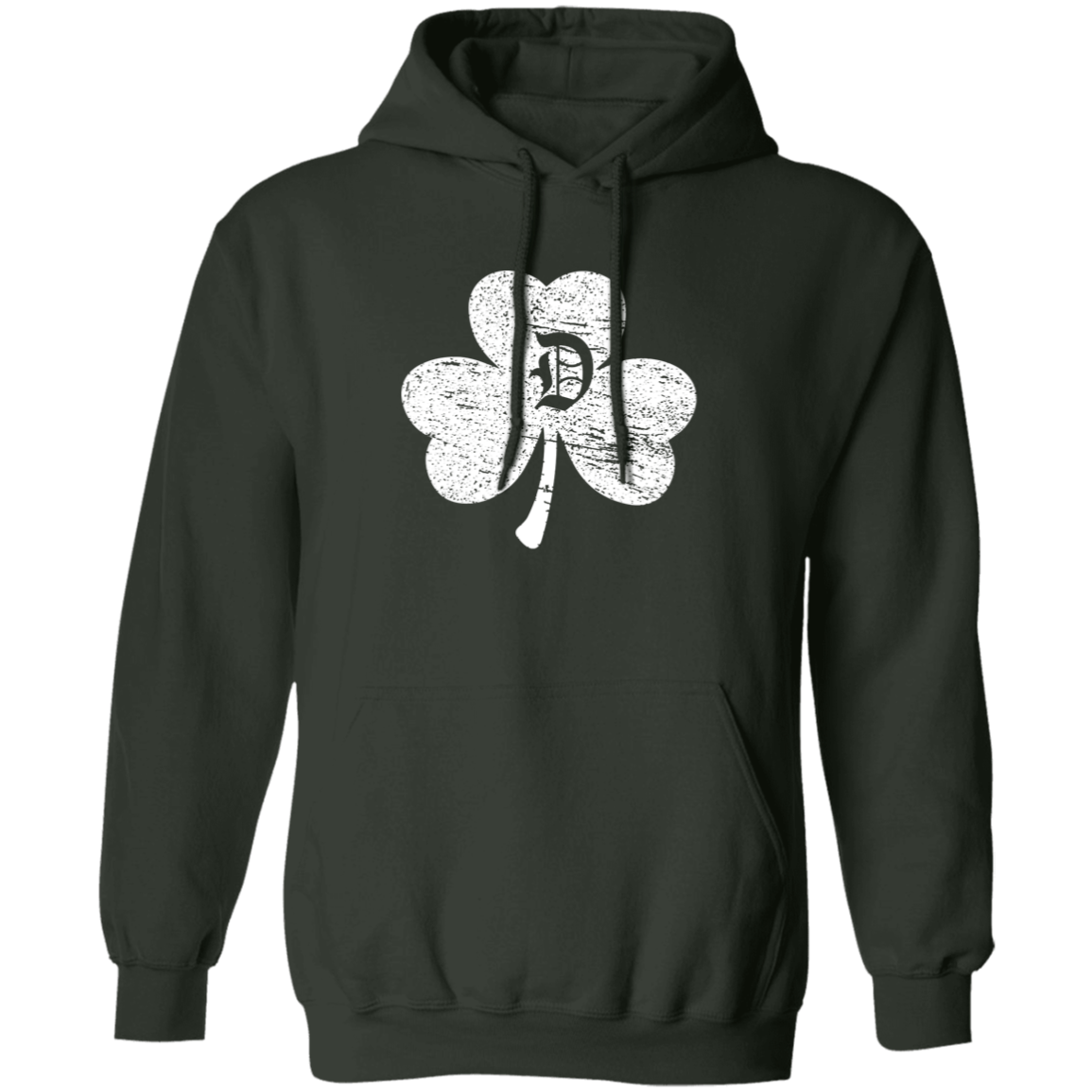 D Shamrock - White Classic Unisex Hoodie