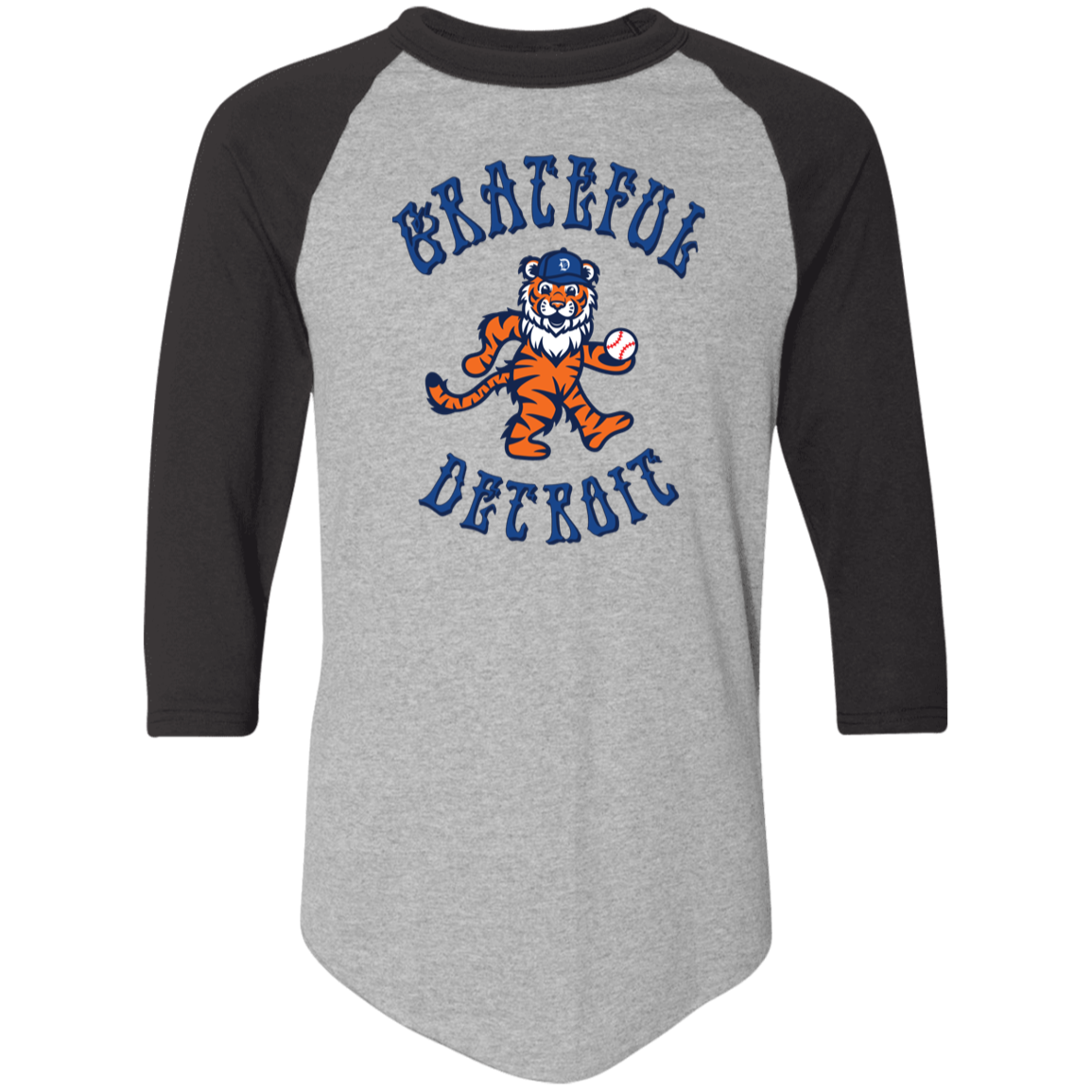 Grateful Detroit - Blue Classic Raglan Jersey