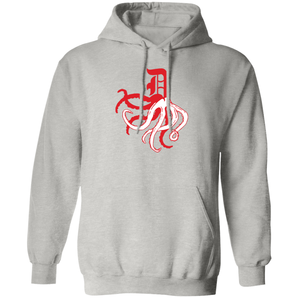 D Octopus - Red Classic Unisex Hoodie