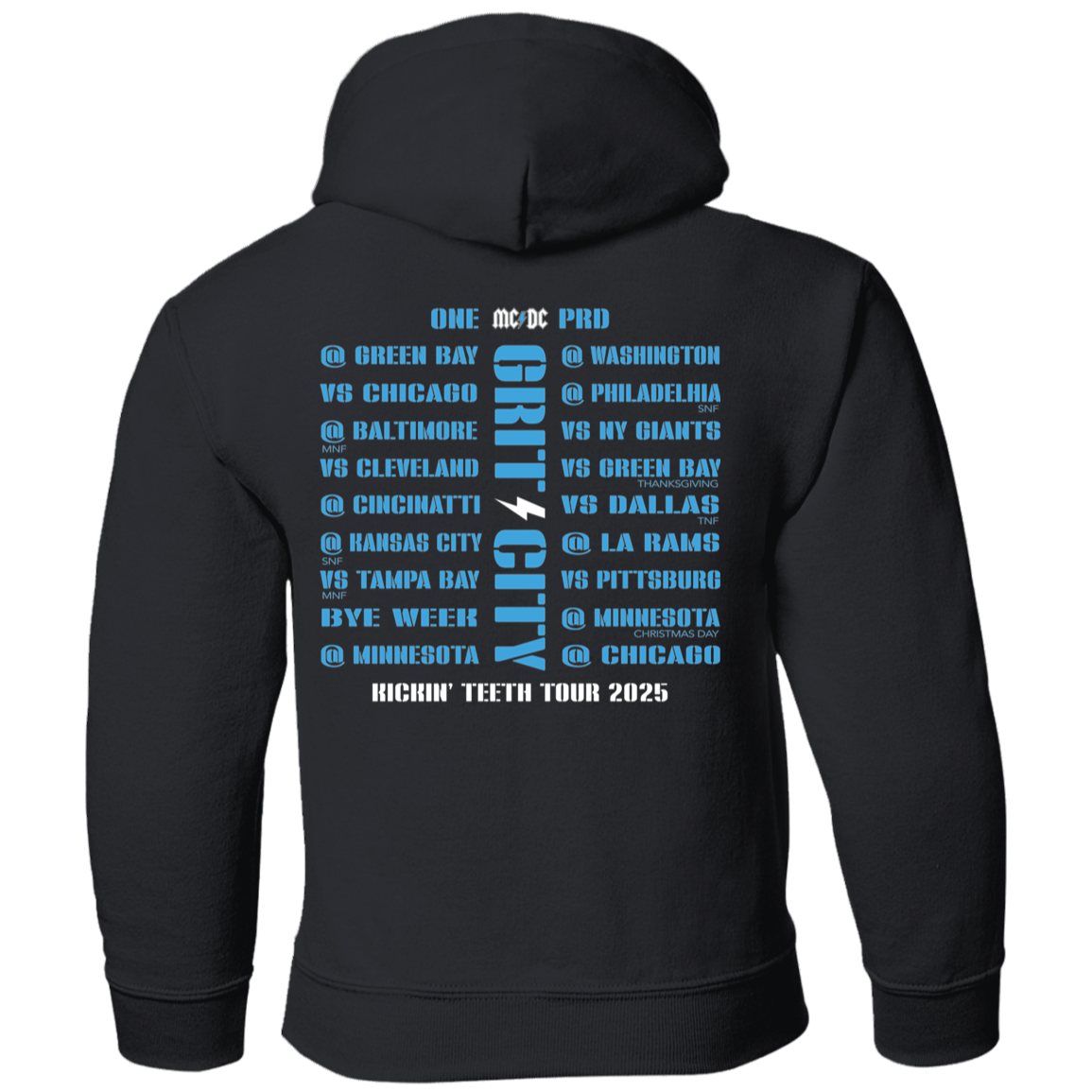 MCDC Kickin Teeth Tour 2025 (front) Kids Unisex Classic Hoodie
