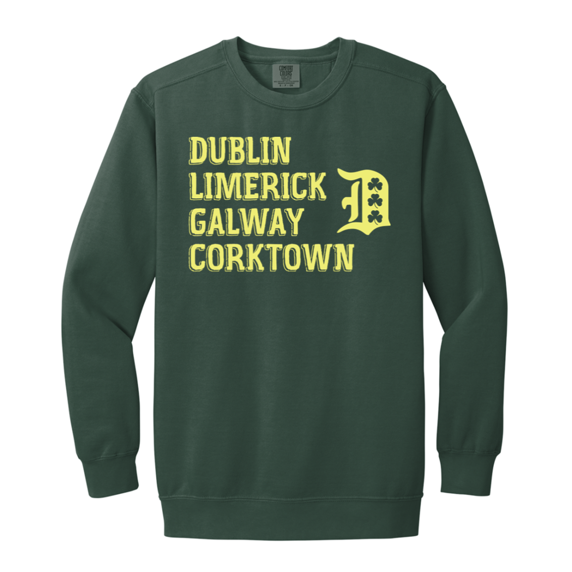 Dublin Limerick Galway Corktown Vintage Wash Crewneck Sweatshirt