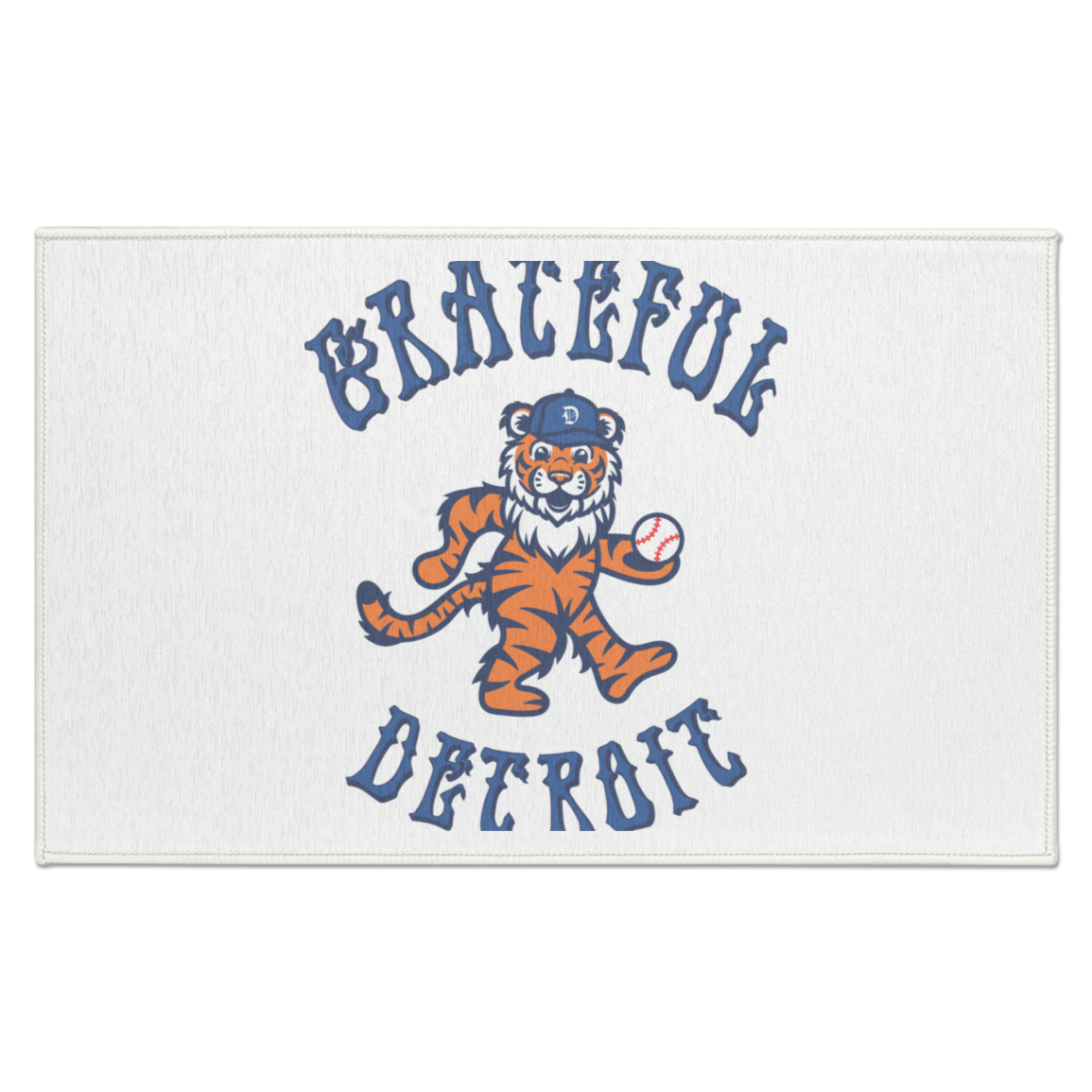 Grateful Detroit - Blue Indoor Accent Doormat