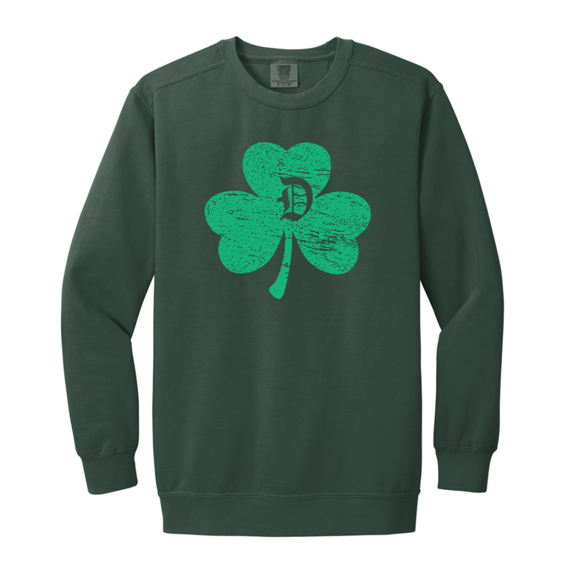 D Shamrock - Green Vintage Wash Crewneck Sweatshirt