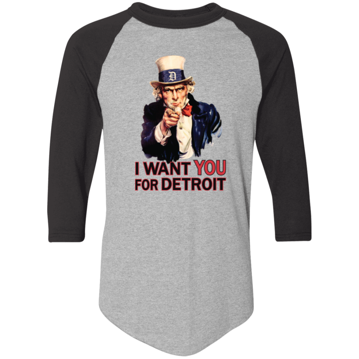 I Want You For Detroit Classic Raglan Jersey