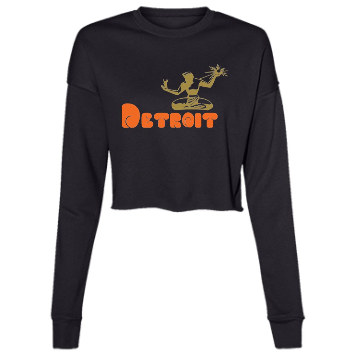 Classic  DWD Spirit of Detroit Women's Cropped Crewneck Sweatshirt