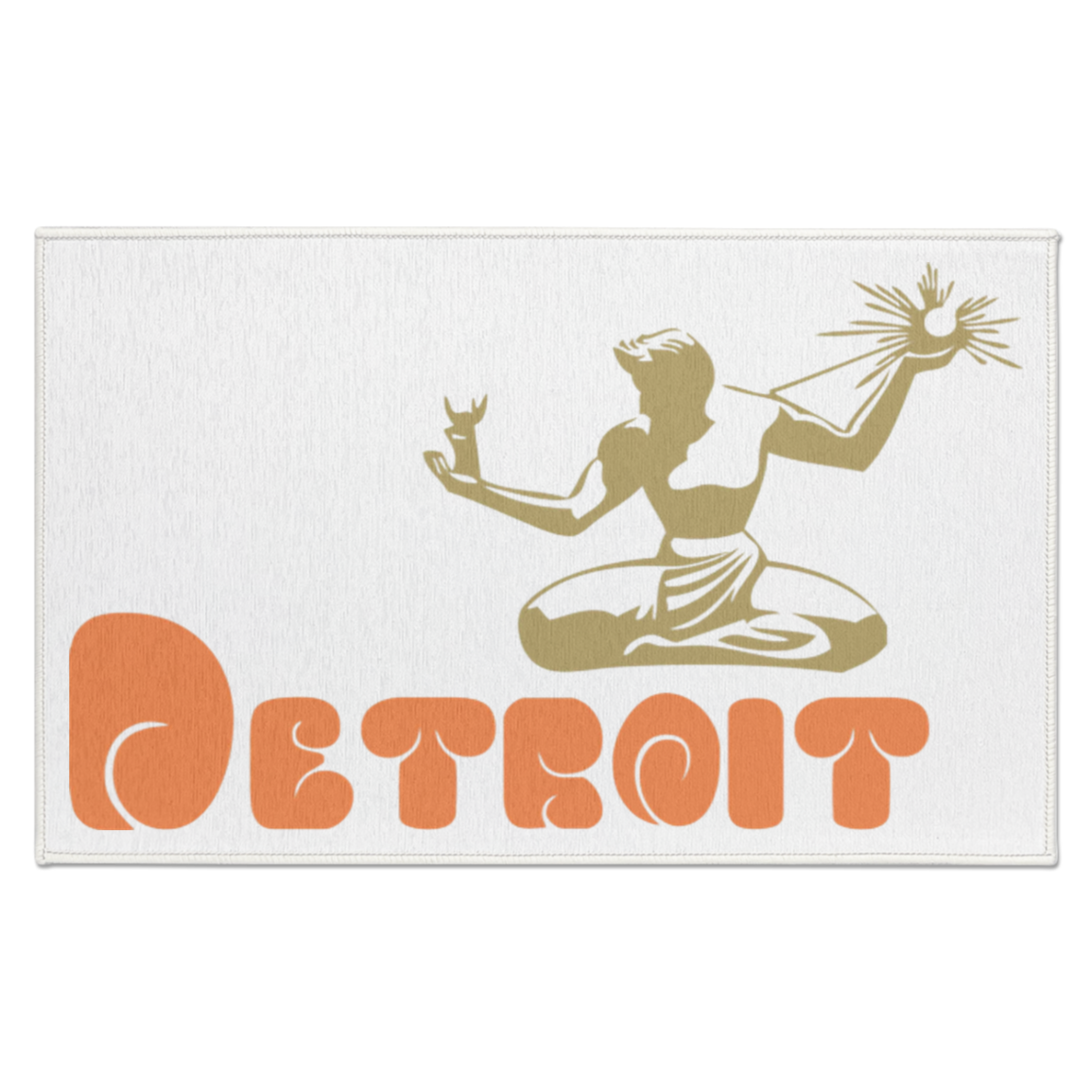 Classic  DWD Spirit of Detroit Indoor Accent Doormat