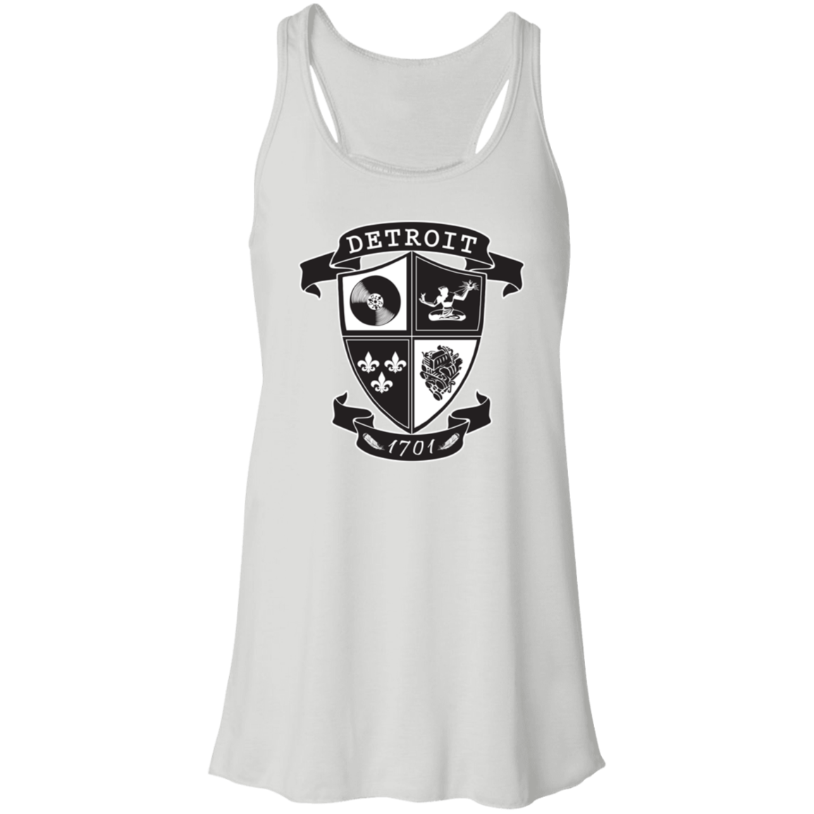 A Detroit Crest Flowy Racerback Tank