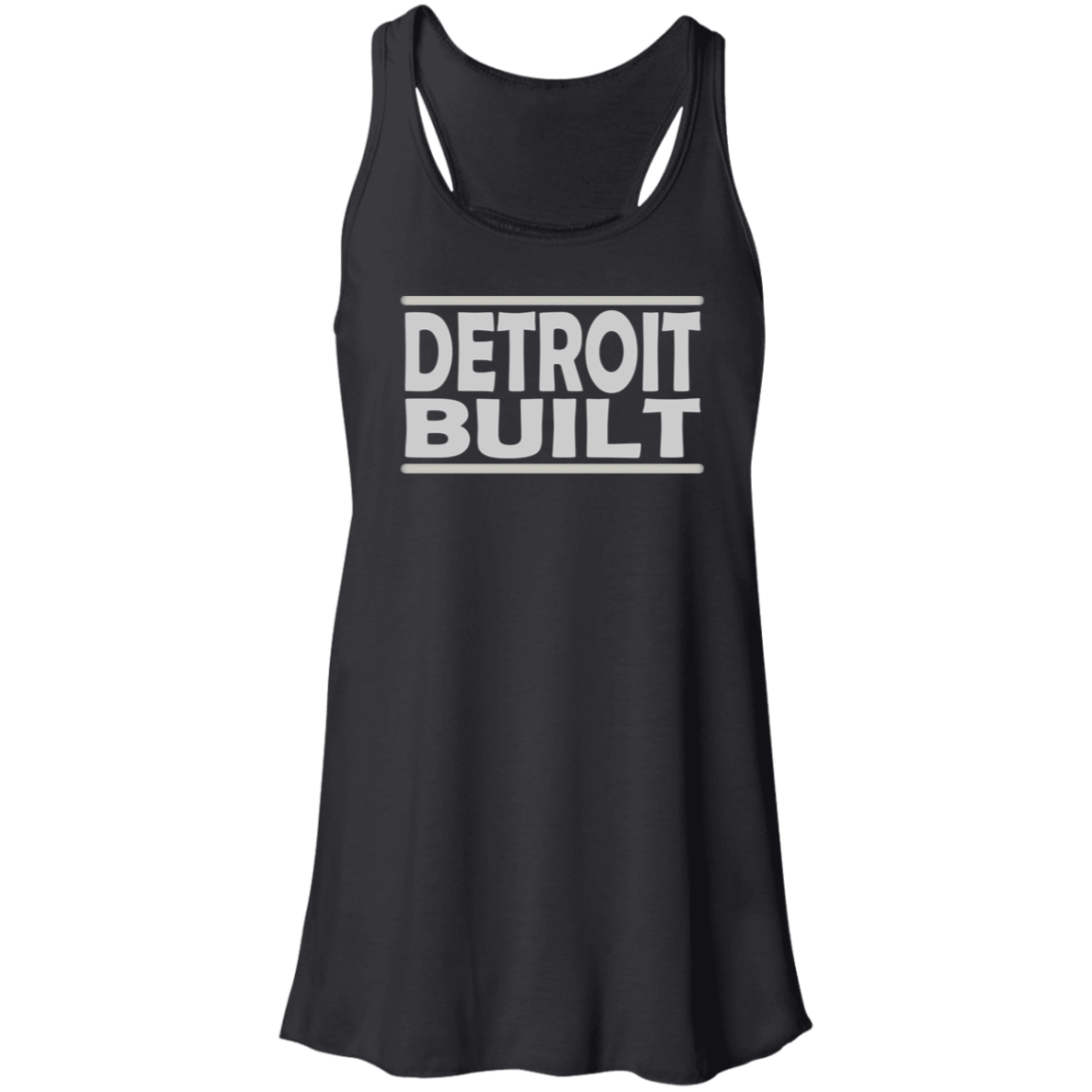 Old School Detroit Built Flowy Racerback Tank