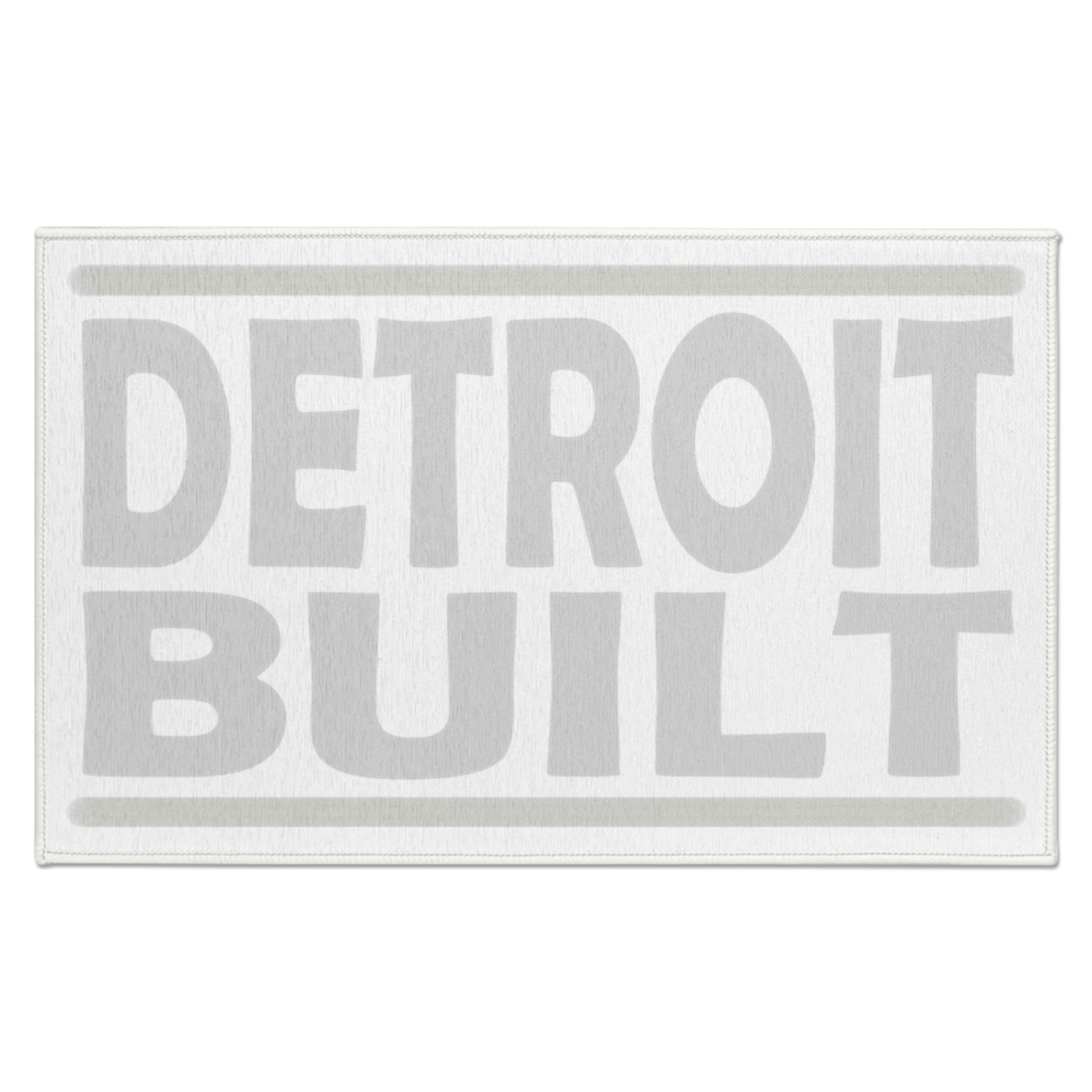 Old School Detroit Built Indoor Accent Doormat