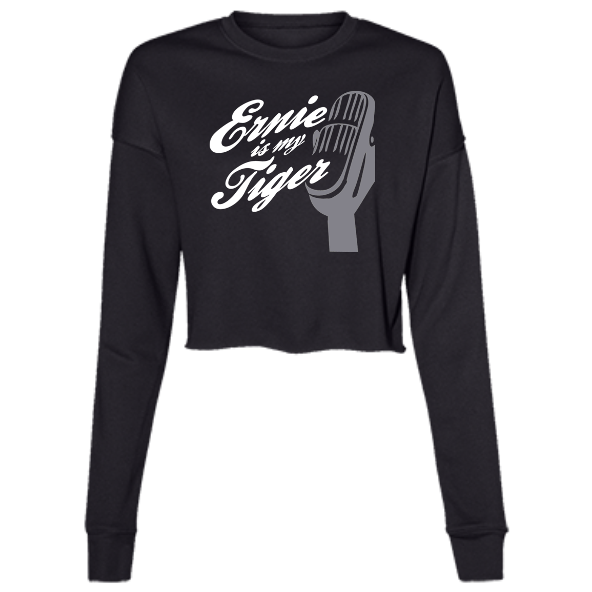 Ernie Is My Tiger Women's Cropped Crewneck Sweatshirt