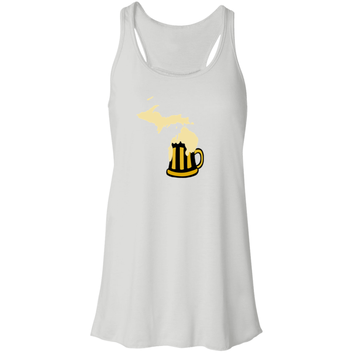 Great Michigan Beer State Flowy Racerback Tank