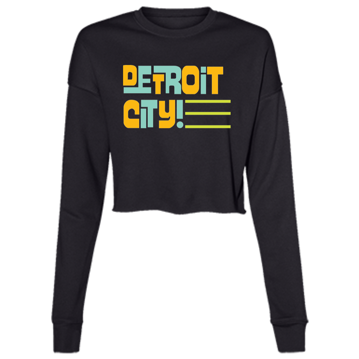 Classic DWD Detroit City Women's Cropped Crewneck Sweatshirt