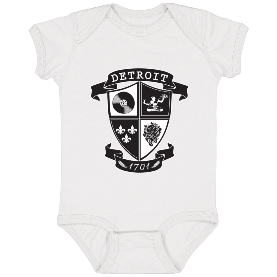 A Detroit Crest Infant Baby Onsie Bodysuit