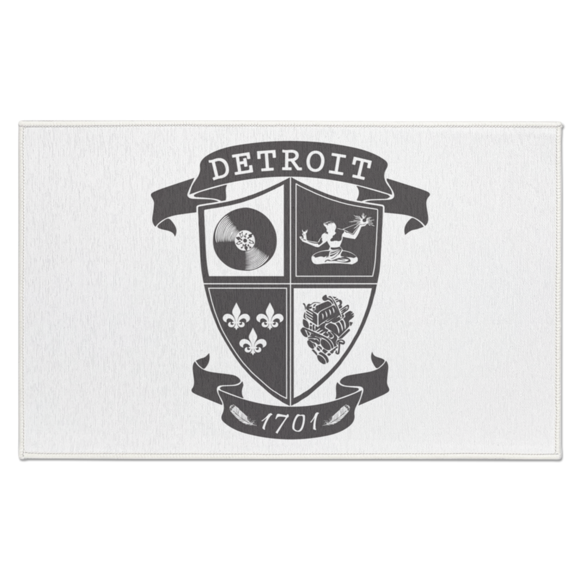A Detroit Crest Indoor Accent Doormat