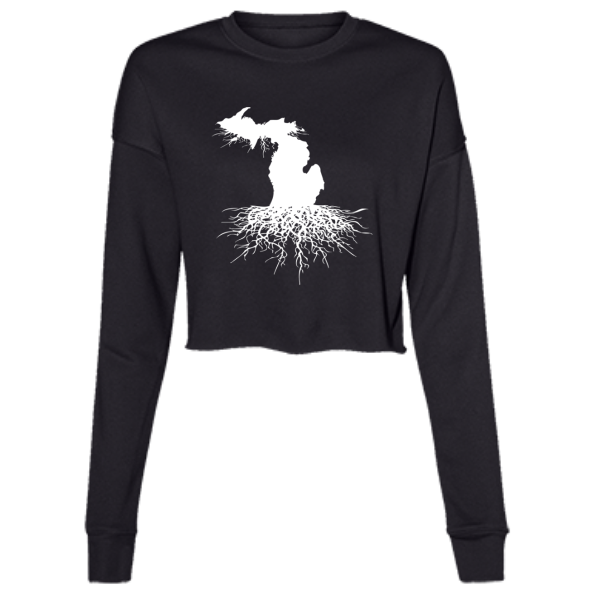 Original Michigan Roots Women's Cropped Crewneck Sweatshirt
