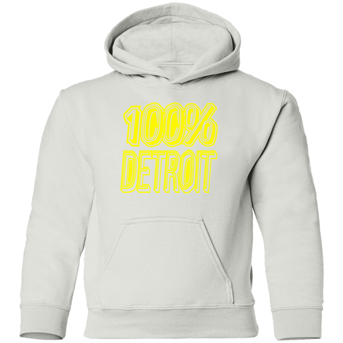 100% Detroit Kids Unisex Classic Hoodie