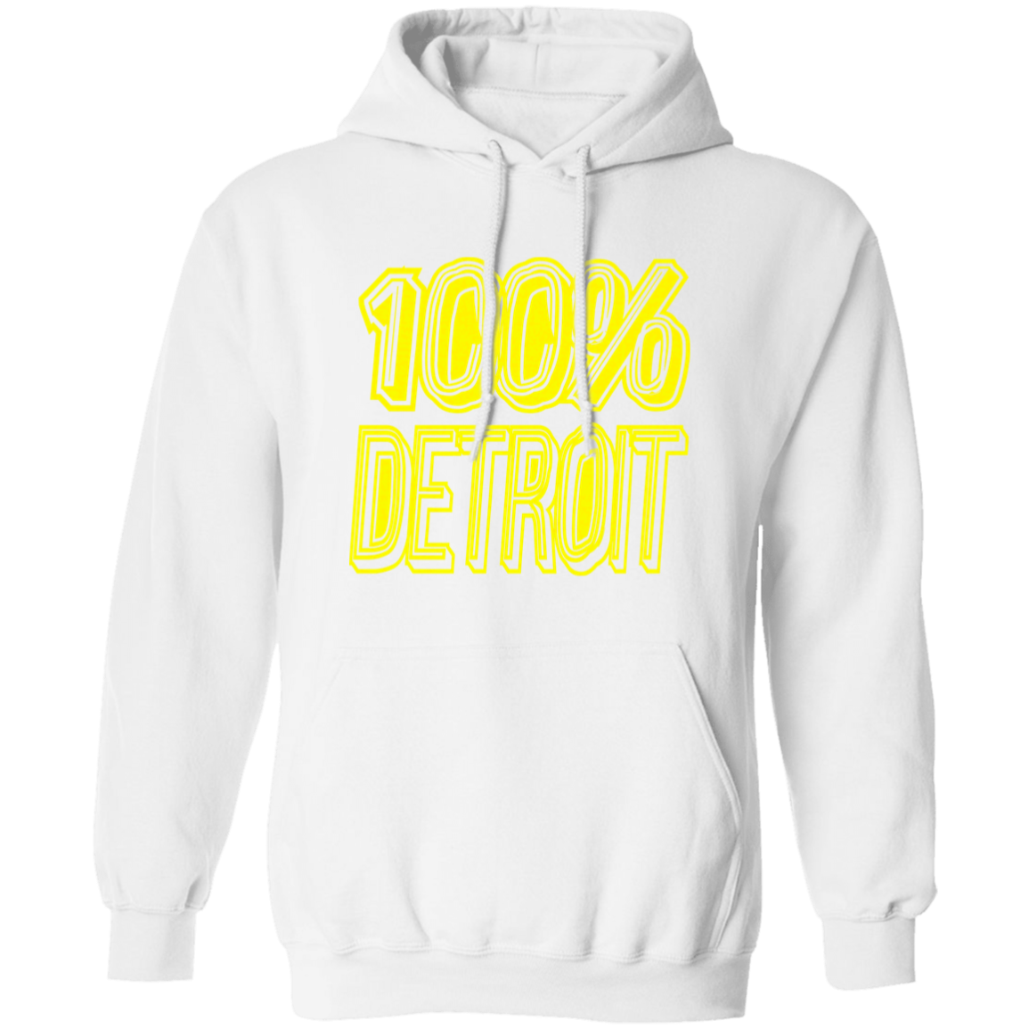 100% Detroit Classic Unisex Hoodie