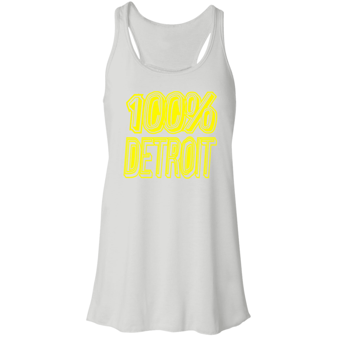 100% Detroit Flowy Racerback Tank