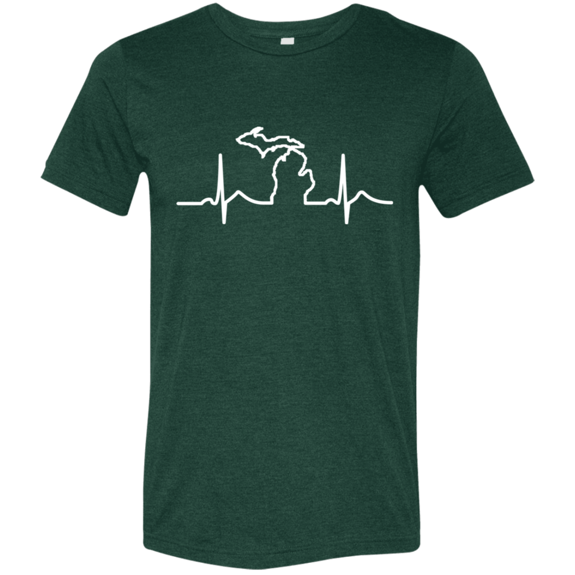DWD Michigan Heartbeat Soft Unisex Triblend T-Shirt