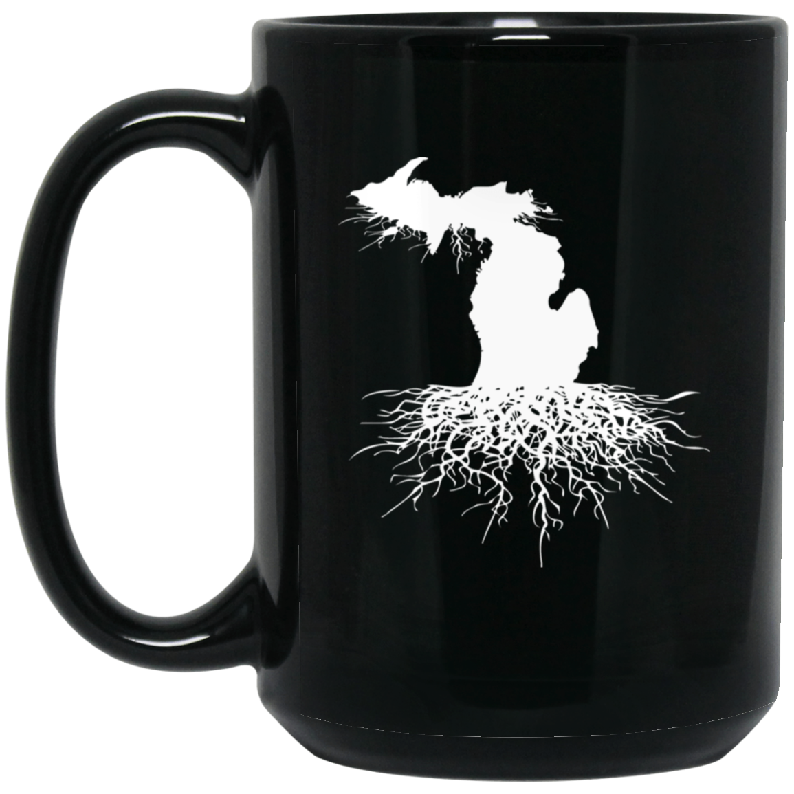 Original Michigan Roots 15oz Black Mug
