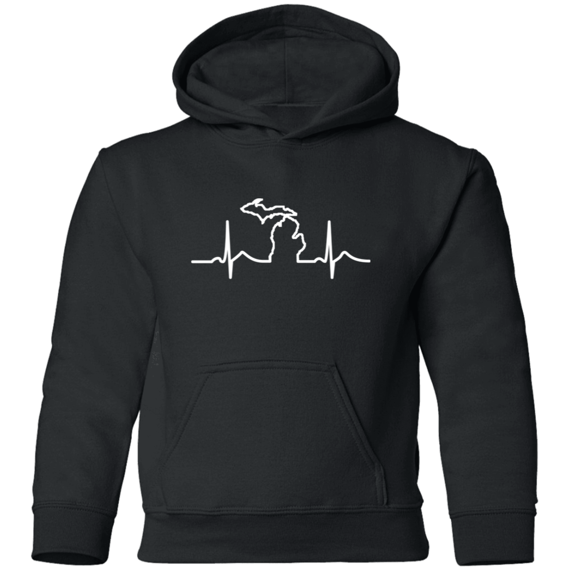 DWD Michigan Heartbeat Kids Unisex Classic Hoodie