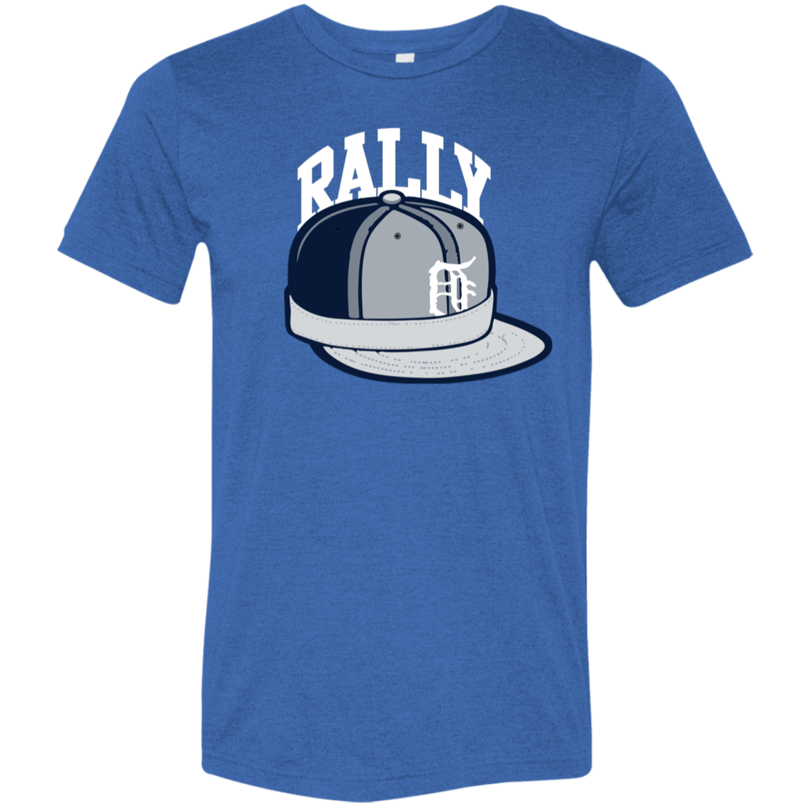 Detroit Baseball Rally Cap Soft Unisex Triblend T-Shirt
