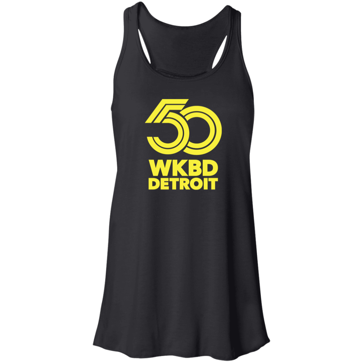 WKBD Channel 50 Detroit Flowy Racerback Tank