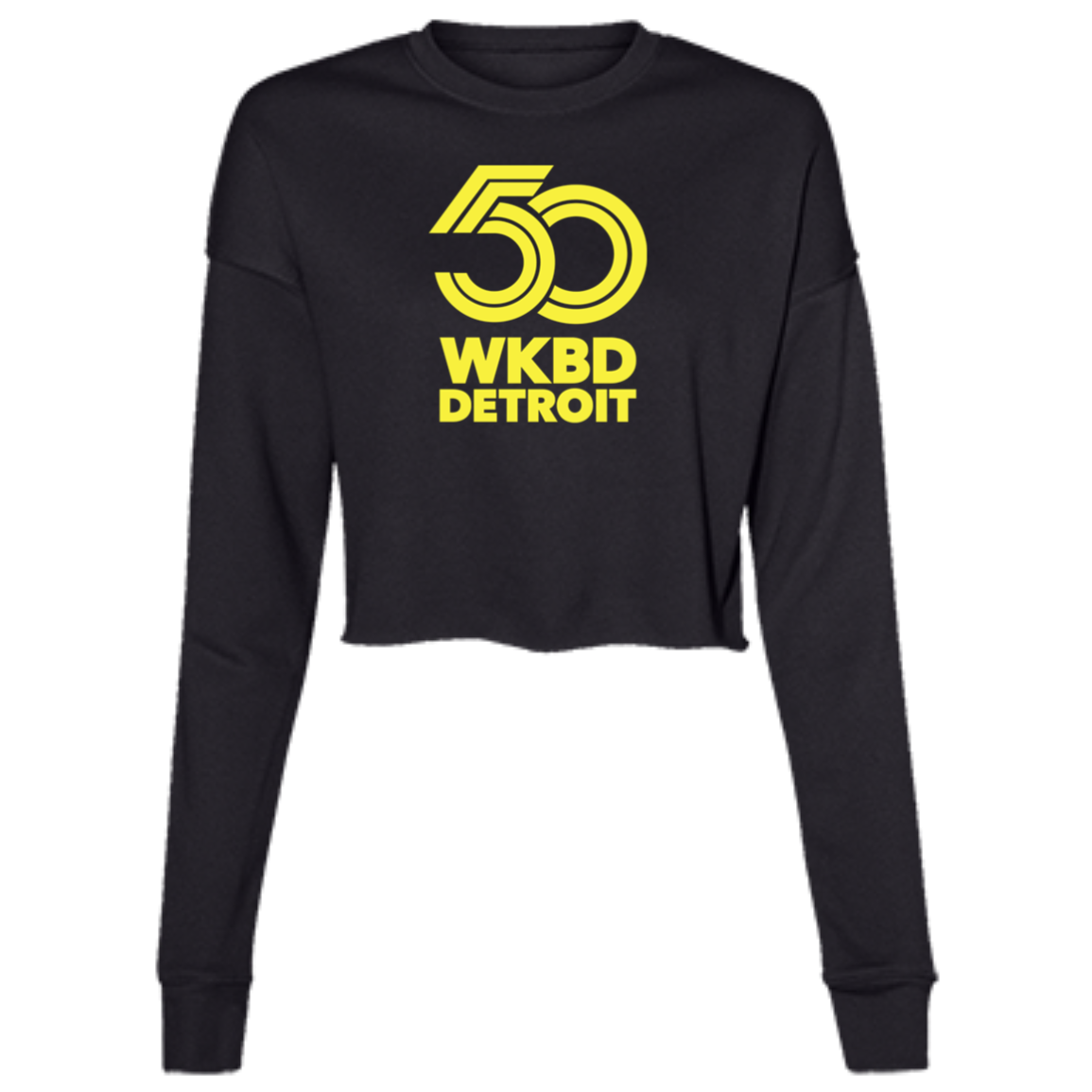 WKBD Channel 50 Detroit Women's Cropped Crewneck Sweatshirt