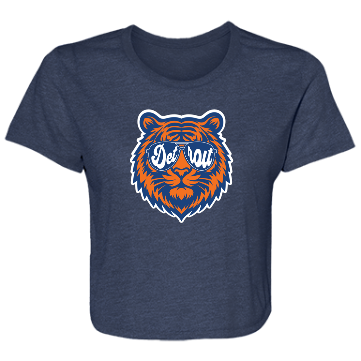 Tiger Detroit Sunglasses Flowy Cropped Tee