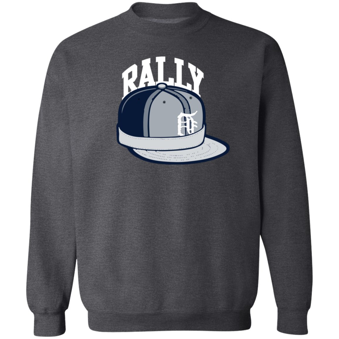 Detroit Baseball Rally Cap Classic Crewneck Sweatshirt