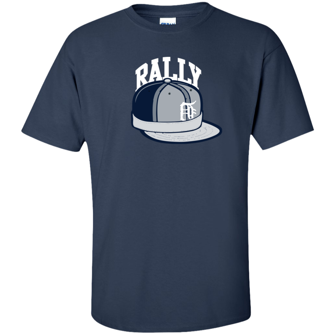 Detroit Baseball Rally Cap Unisex Tall Ultra Cotton T-Shirt
