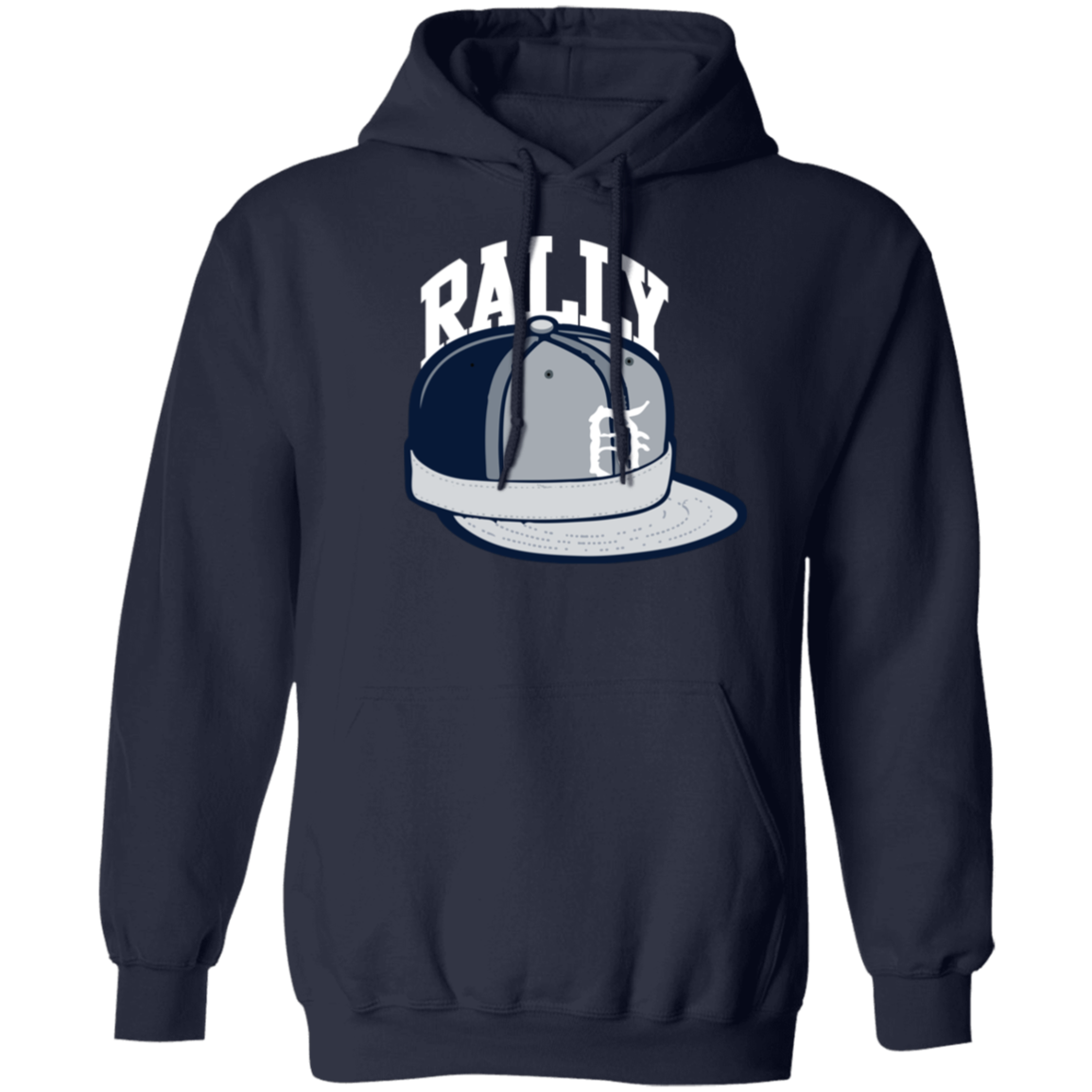 Detroit Baseball Rally Cap Classic Unisex Hoodie