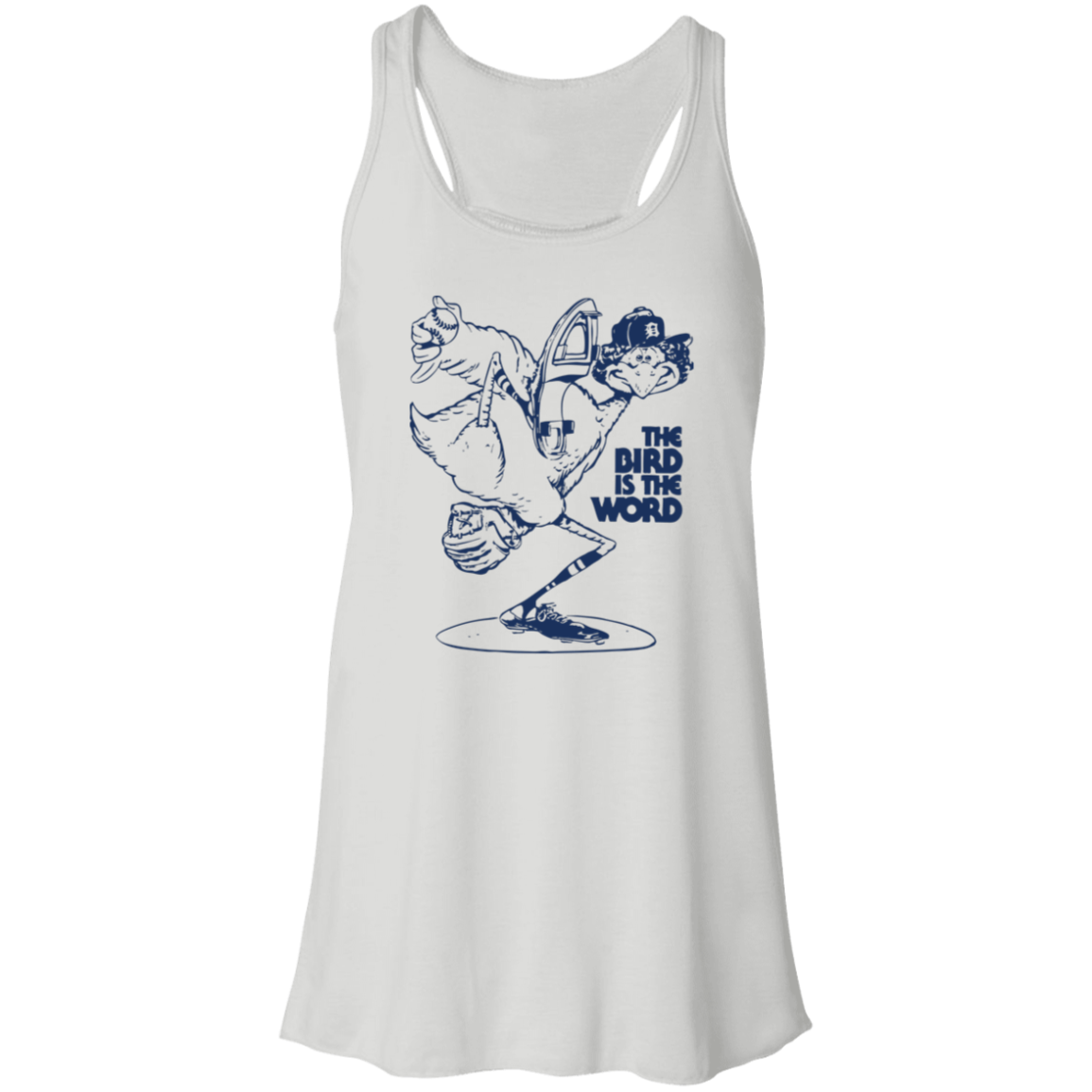 Bird is the Word Flowy Racerback Tank