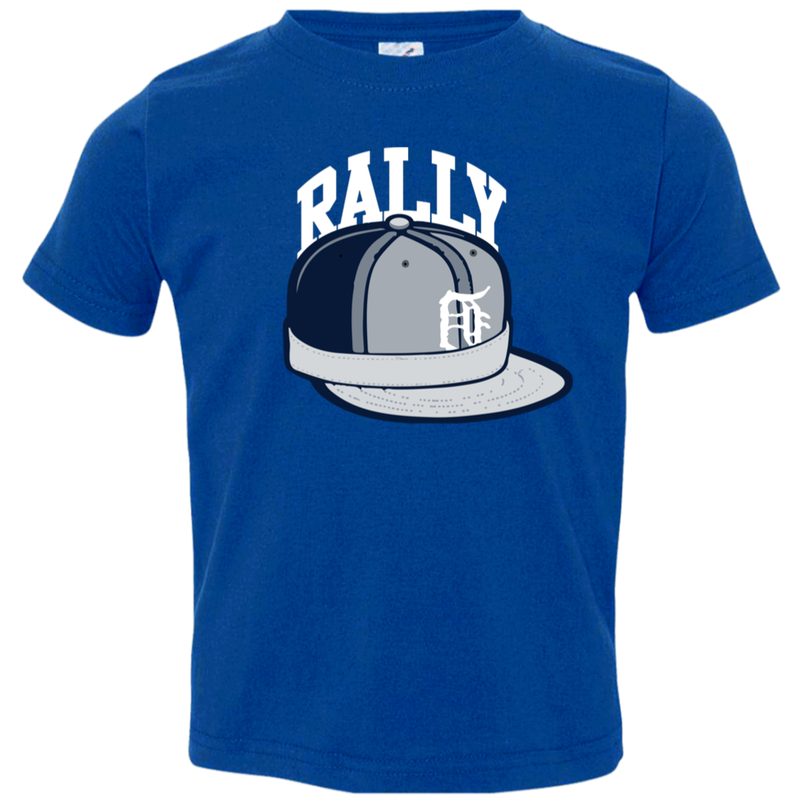 Detroit Baseball Rally Cap Cute Toddler T-Shirt