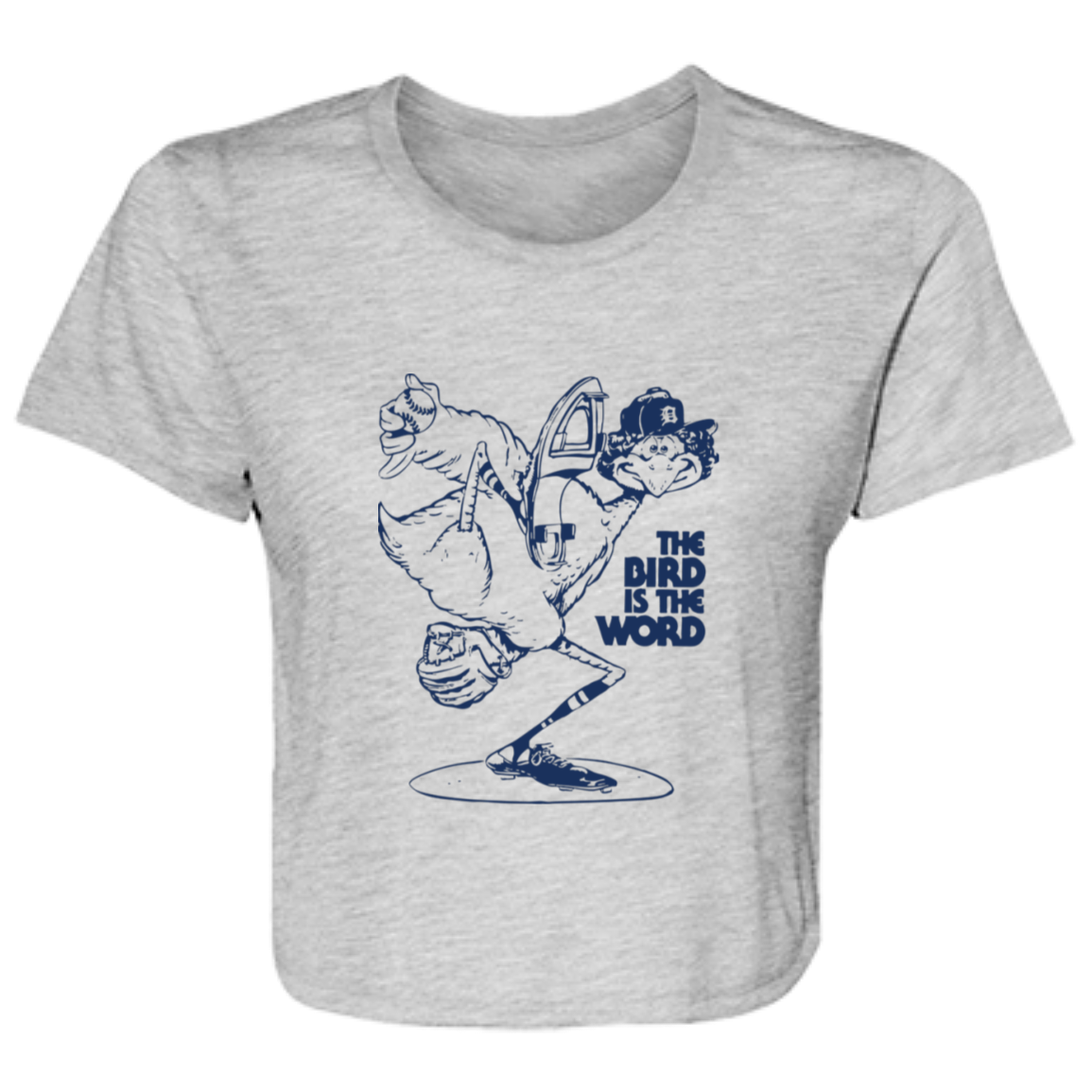 Bird is the Word Flowy Cropped Tee