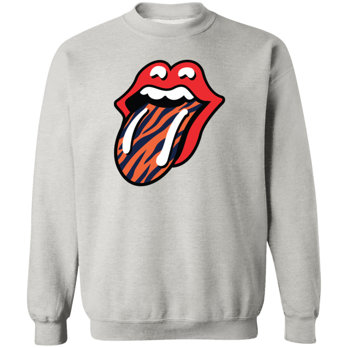 Tigers Rolling Stones Style Classic Crewneck Sweatshirt