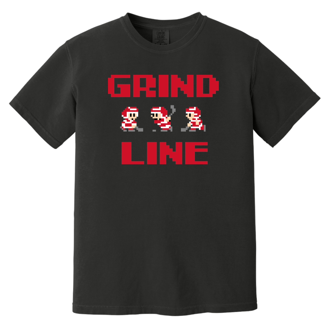 8bit Grind Line - Red Vintage Wash T-Shirt