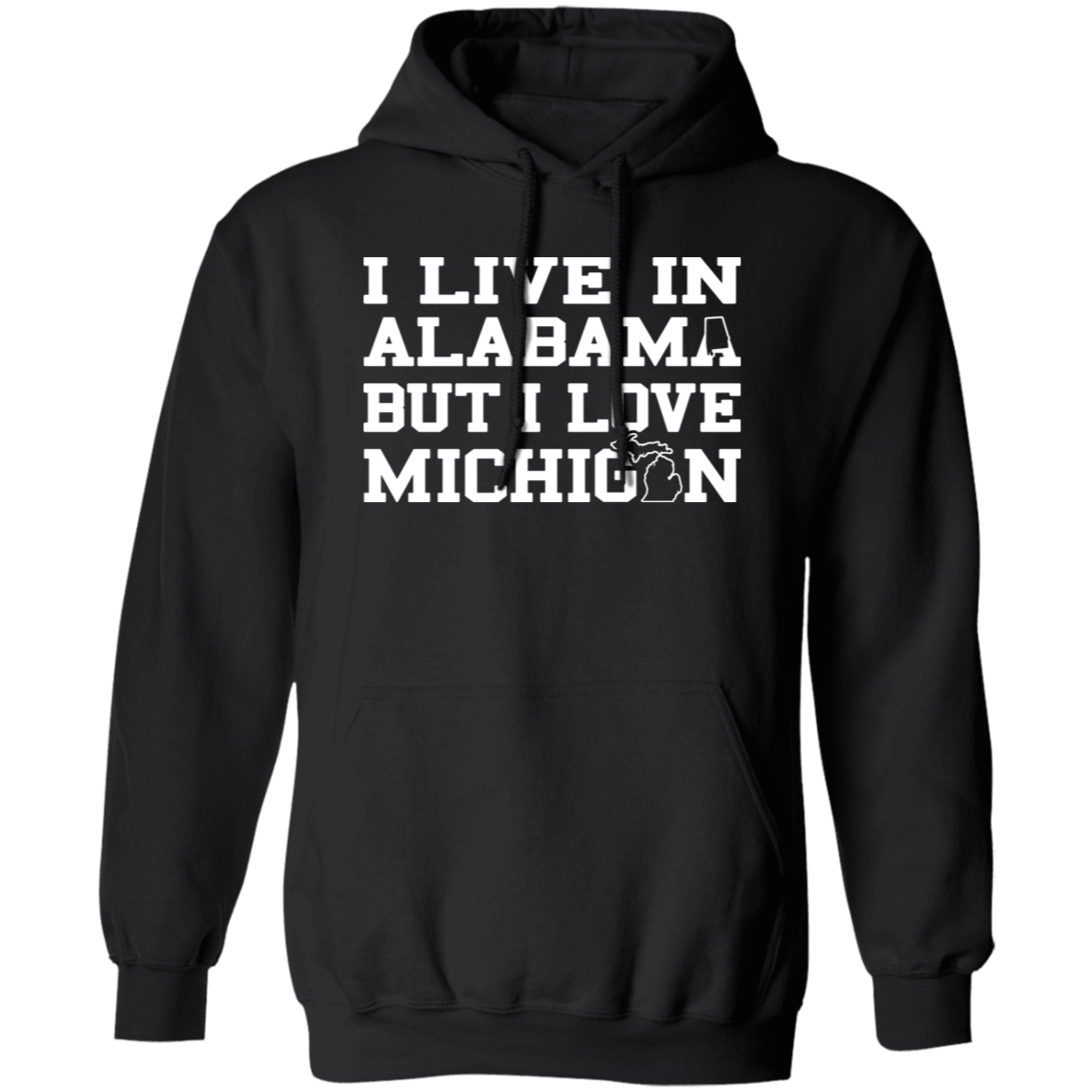 Live Alabama Love Michigan - White Classic Unisex Hoodie