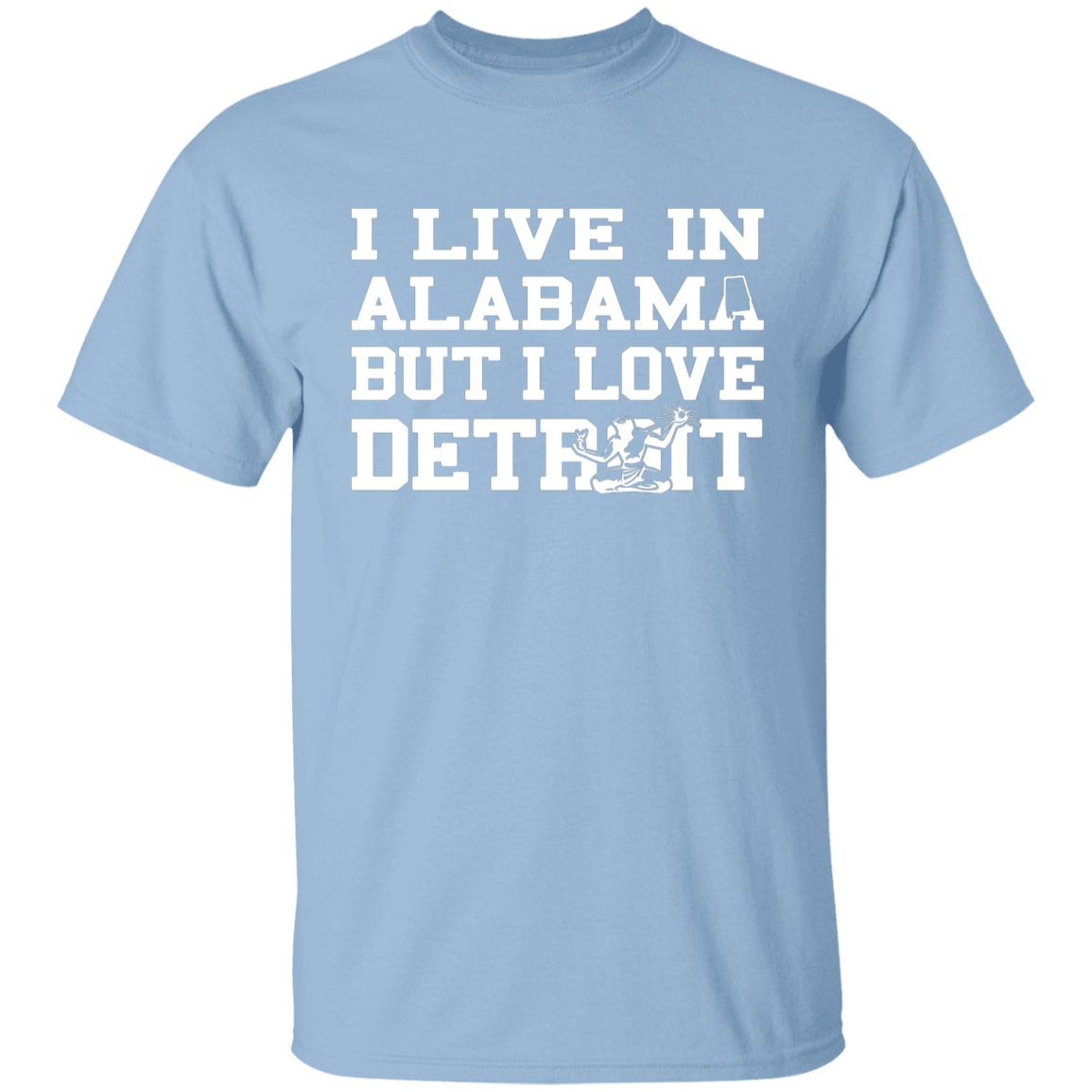 Live Alabama Love Detroit - White Kids Unisex Classic T-Shirt