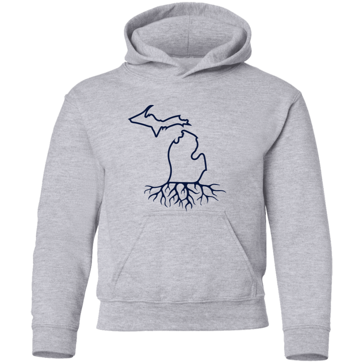 Michigan Roots - Navy Kids Unisex Classic Hoodie