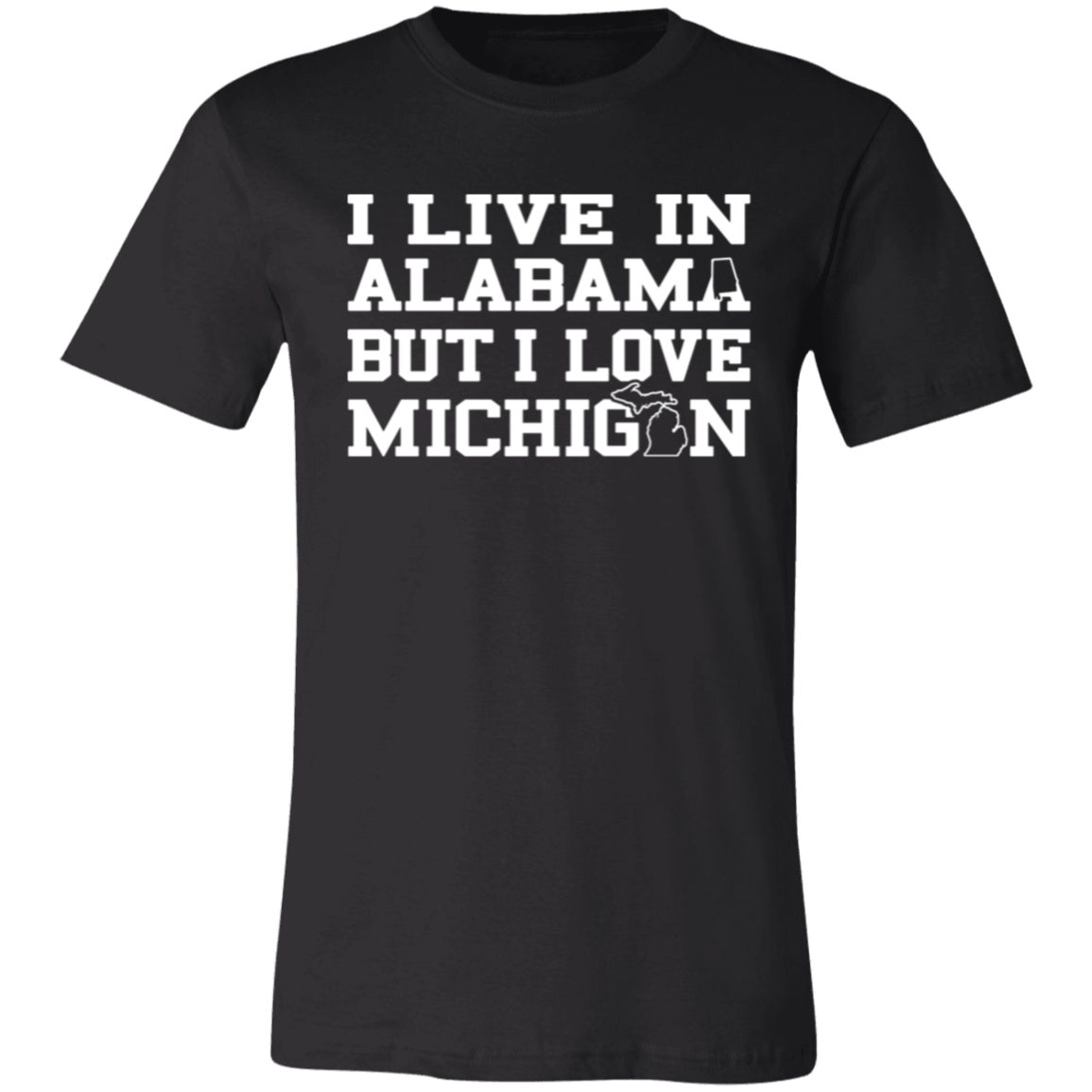 Live Alabama Love Michigan - White Unisex Classic T-Shirt
