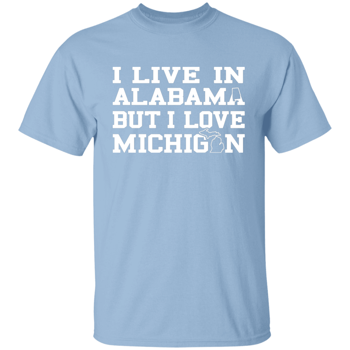 Live Alabama Love Michigan - White Kids Unisex Classic T-Shirt