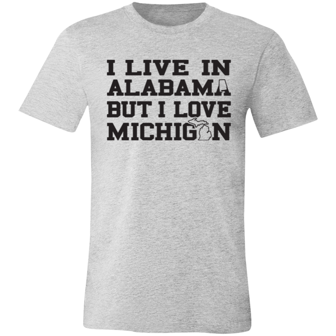 Live Alabama Love Michigan - Black Unisex Classic T-Shirt