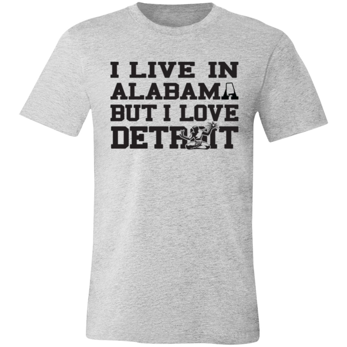 Live Alabama Love Detroit - Black Unisex Classic T-Shirt