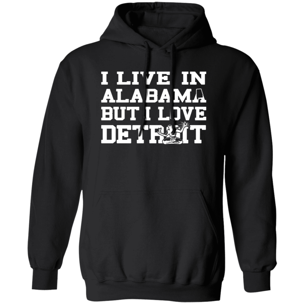 Live Alabama Love Detroit - White Classic Unisex Hoodie