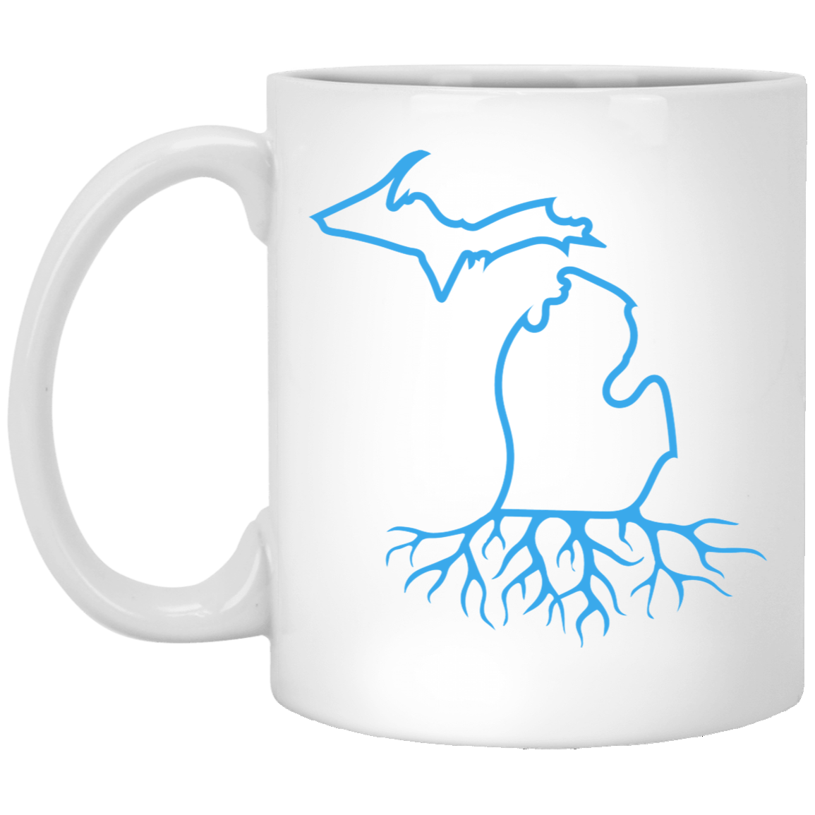 Michigan Roots - Honolulu Blue White Mug
