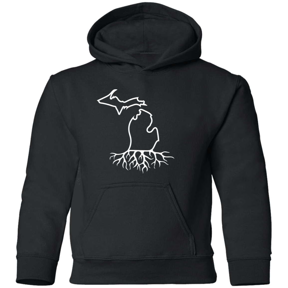 Michigan Roots - White Kids Unisex Classic Hoodie