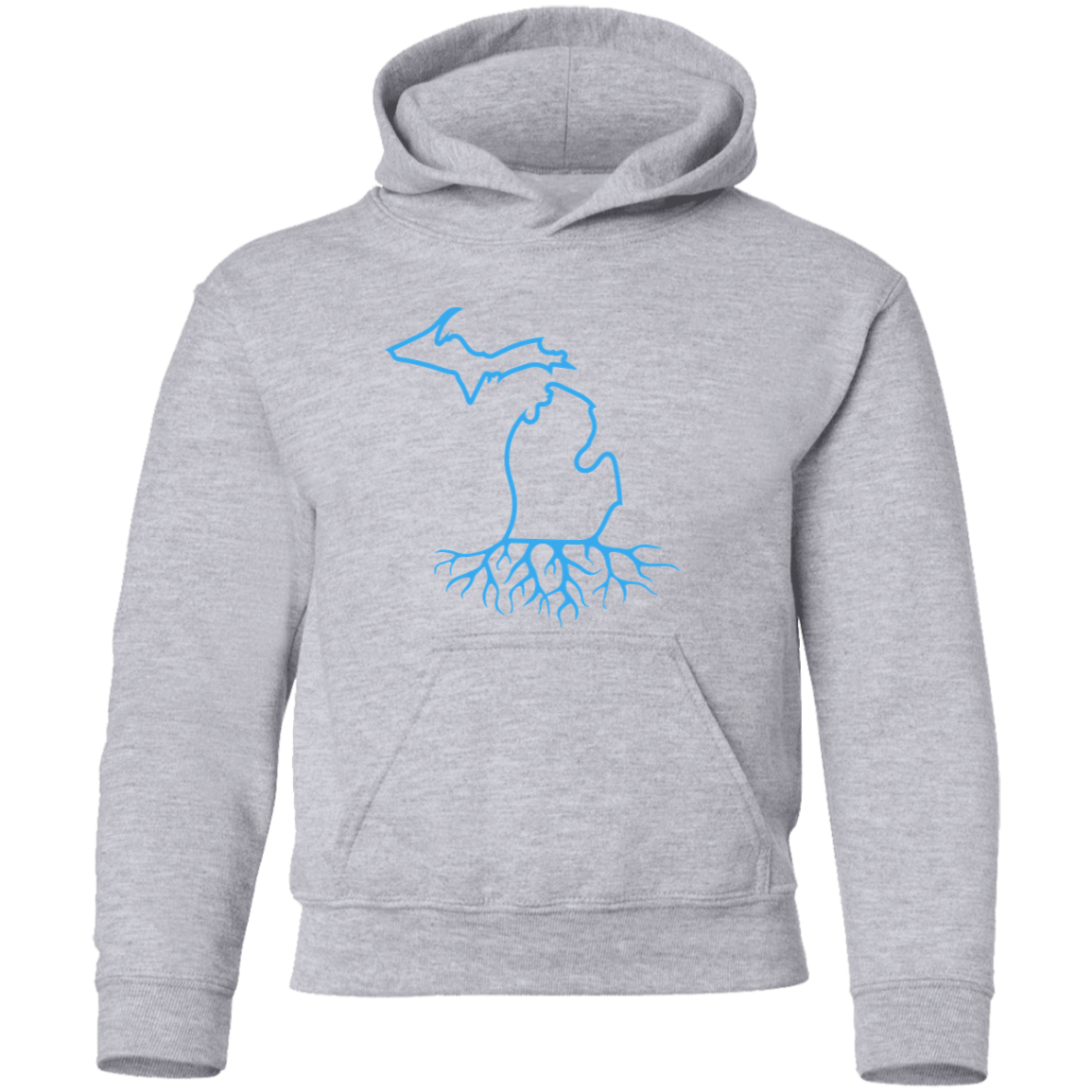 Michigan Roots - Honolulu Blue Kids Unisex Classic Hoodie