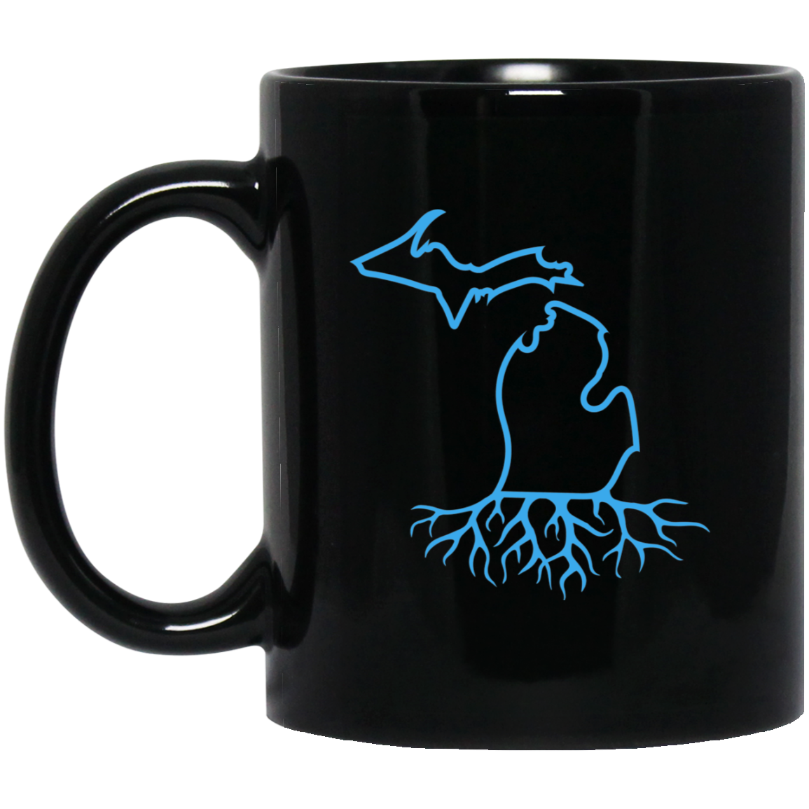 Michigan Roots - Honolulu Blue Black Mug